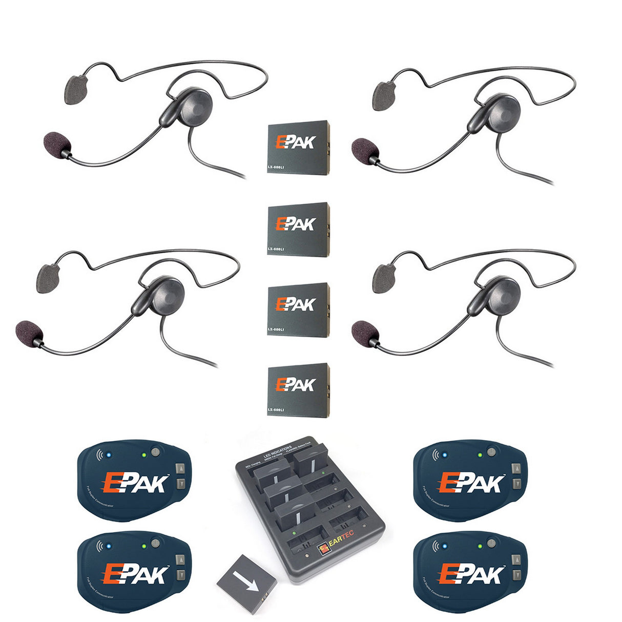 Eartec EP4CYB E-PAK 4-Person Cyber Headset System