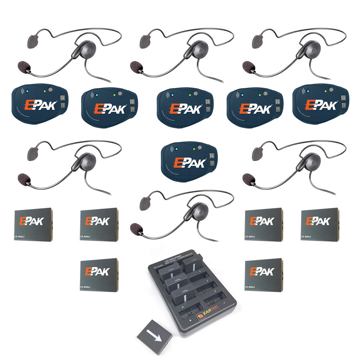 Eartec EP6CYB E-PAK 6-Person Cyber Headset System