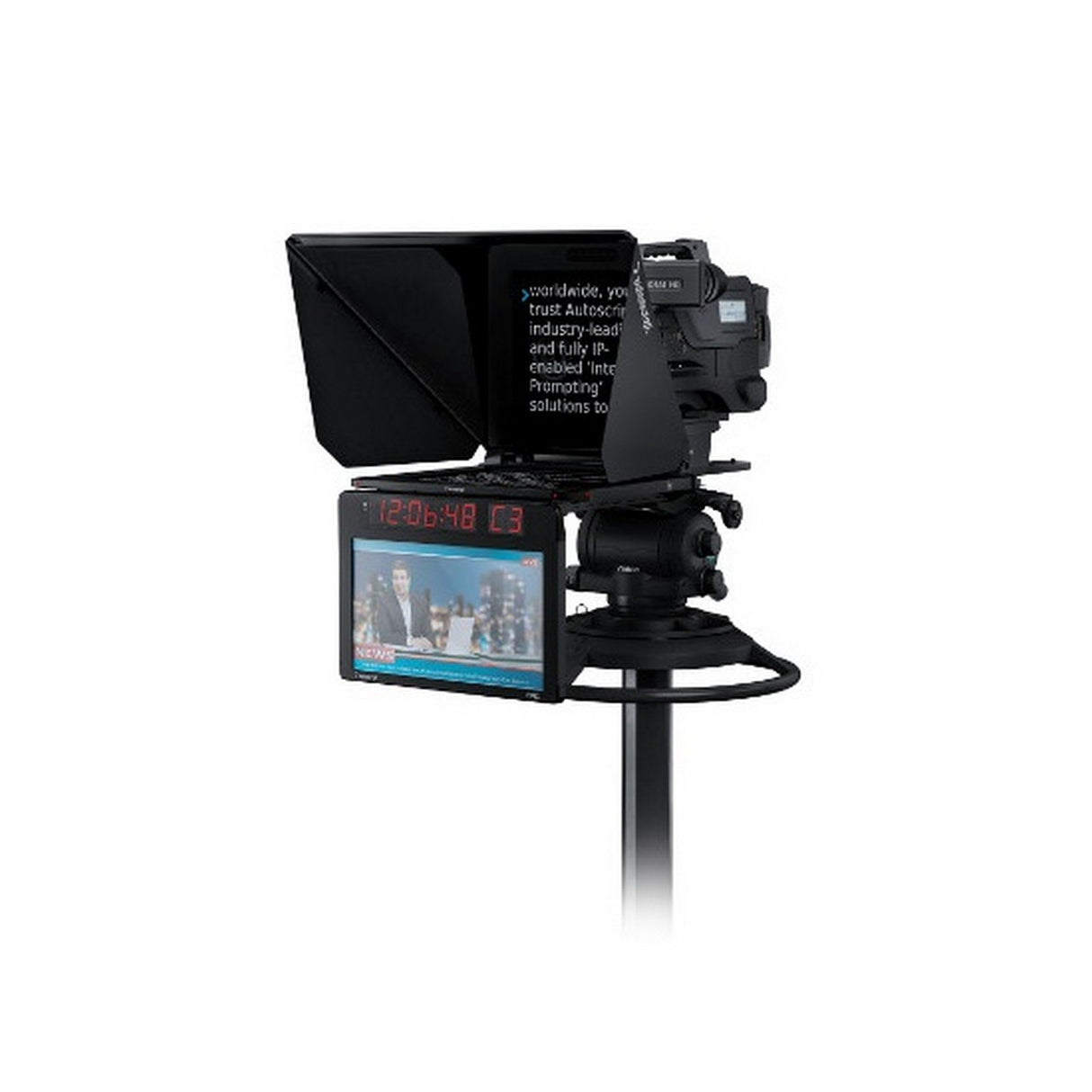 Autoscript EPIC-IP19 | On-Camera Package with 19 Inch Prompt Monitor and Talent Monitor