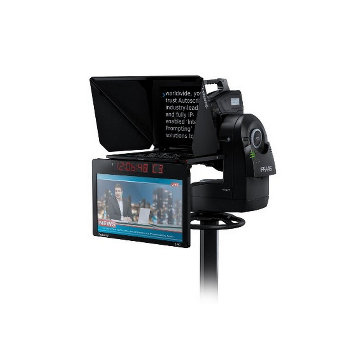 Autoscript EPIC-IP19XL | On-Camera Package with 19 Inch Prompt Monitor and 24 Inch Talent Monitor