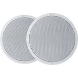 Electro-Voice EVID-C4.2LP 4-Inch Ceiling Speaker Low Profile, White, Pair