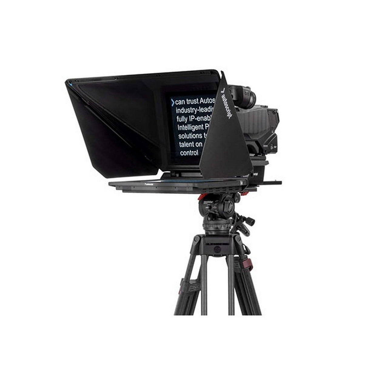 Autoscript EVO-IPS15 | On-Camera Package with 15 Inch Prompt Monitor and Carbon Fiber Hood