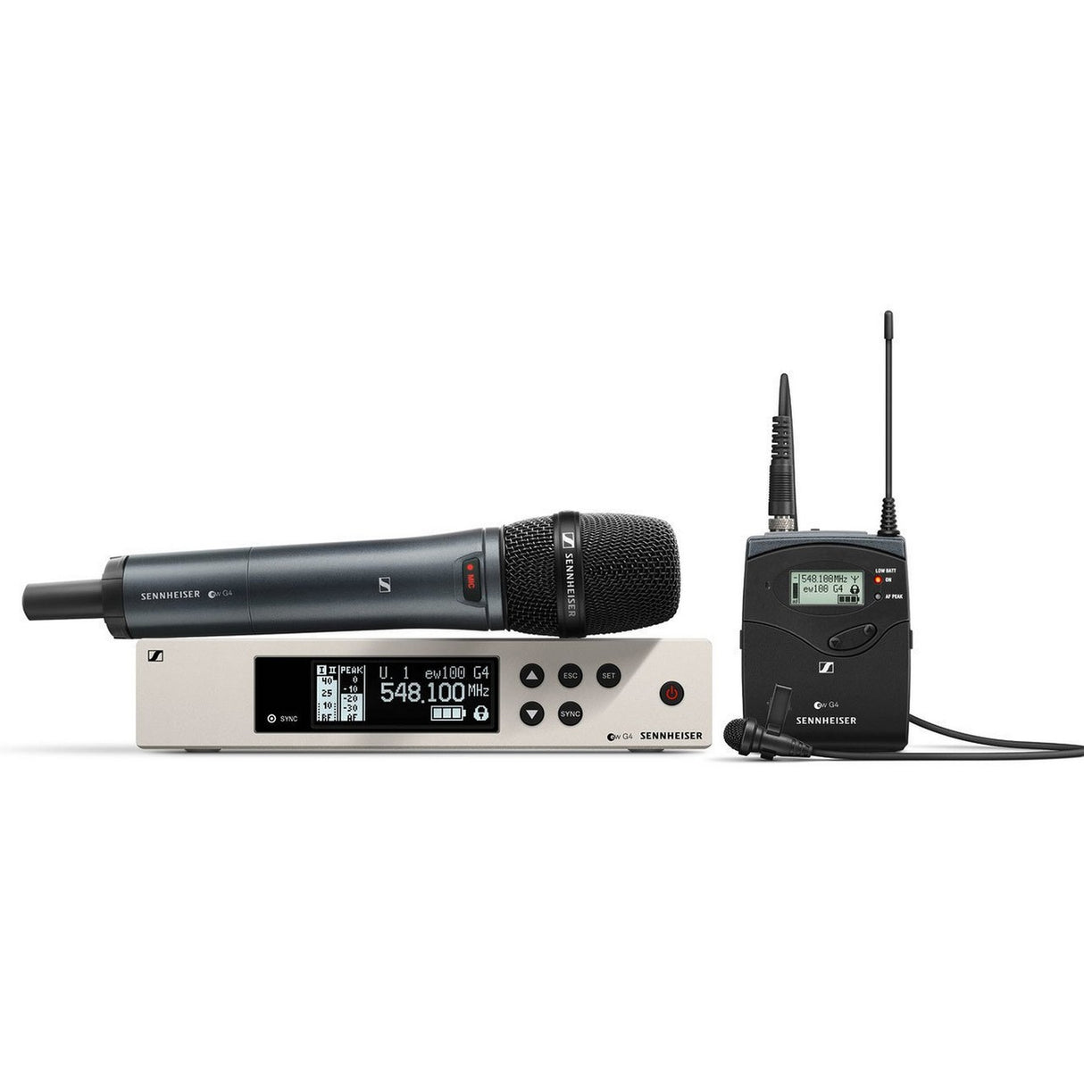 Sennheiser ew 100 G4-ME2/865-S-A Wireless Lavalier/Vocal Combo System with 865 Capsule, A 516-558 MHz
