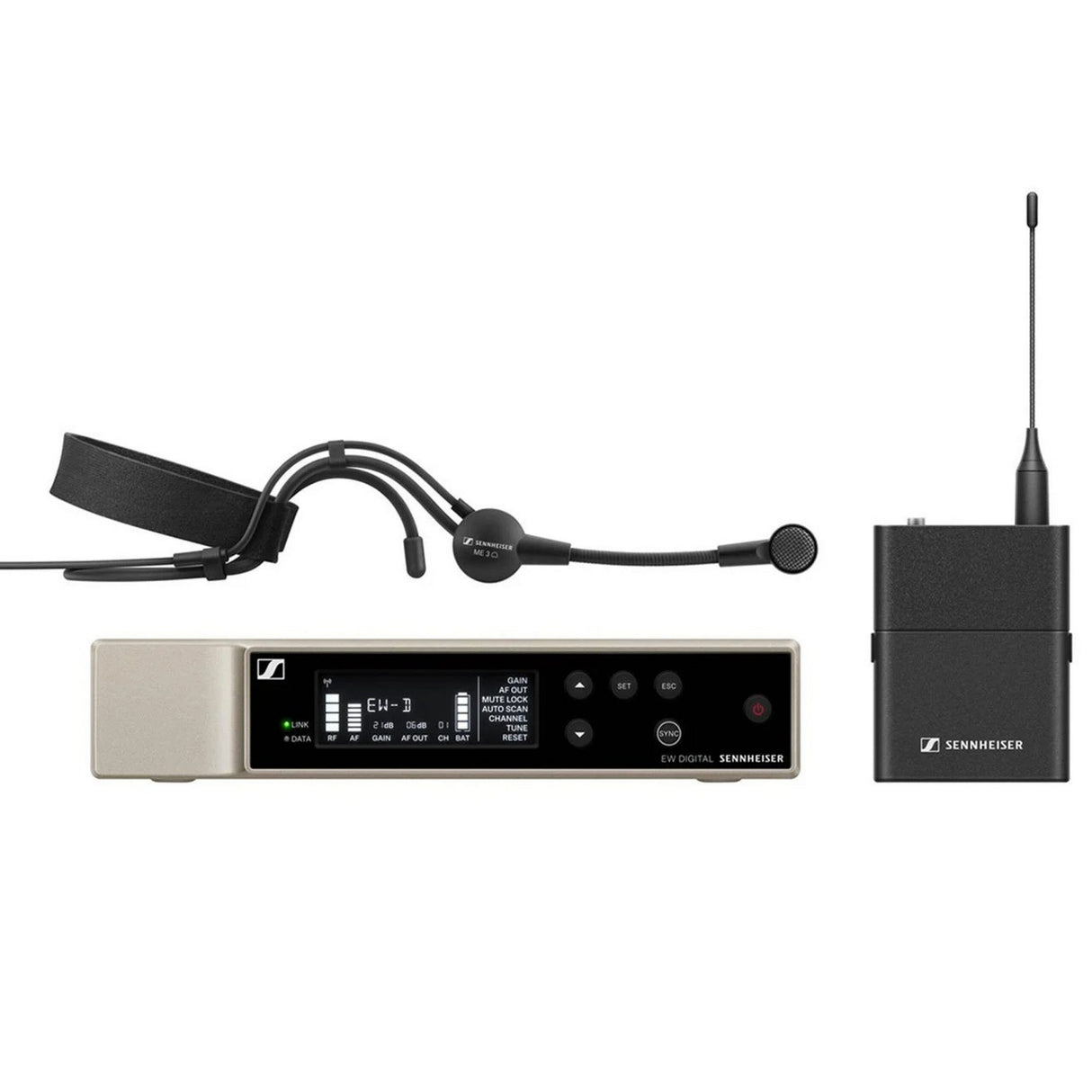 Sennheiser EW-D ME3 SET Q1-6 All-In-One Digital Wireless Lavalier System, 470.2-526 MHz