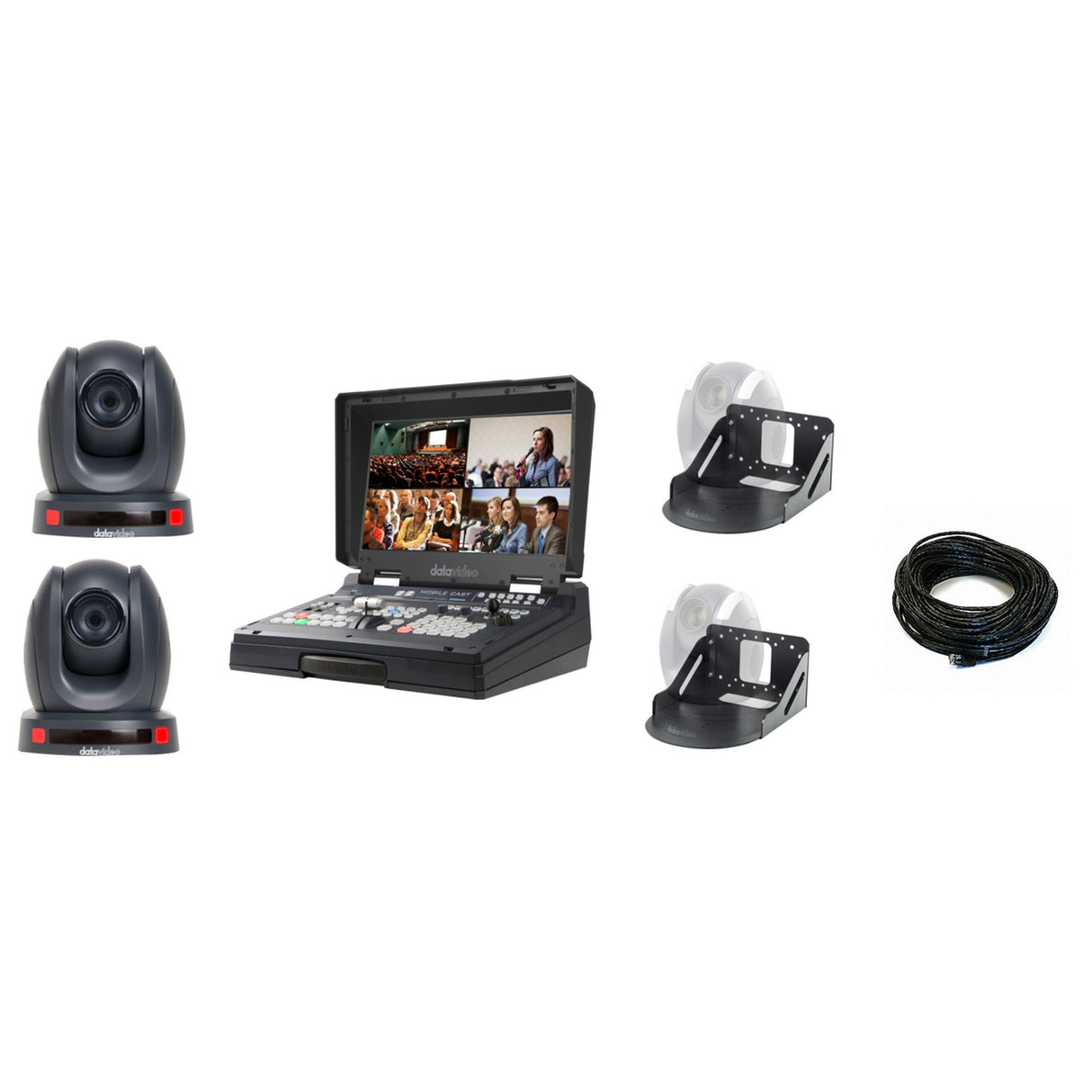 Datavideo EZ Streaming Package C with 2 PTZ Camera and Switcher