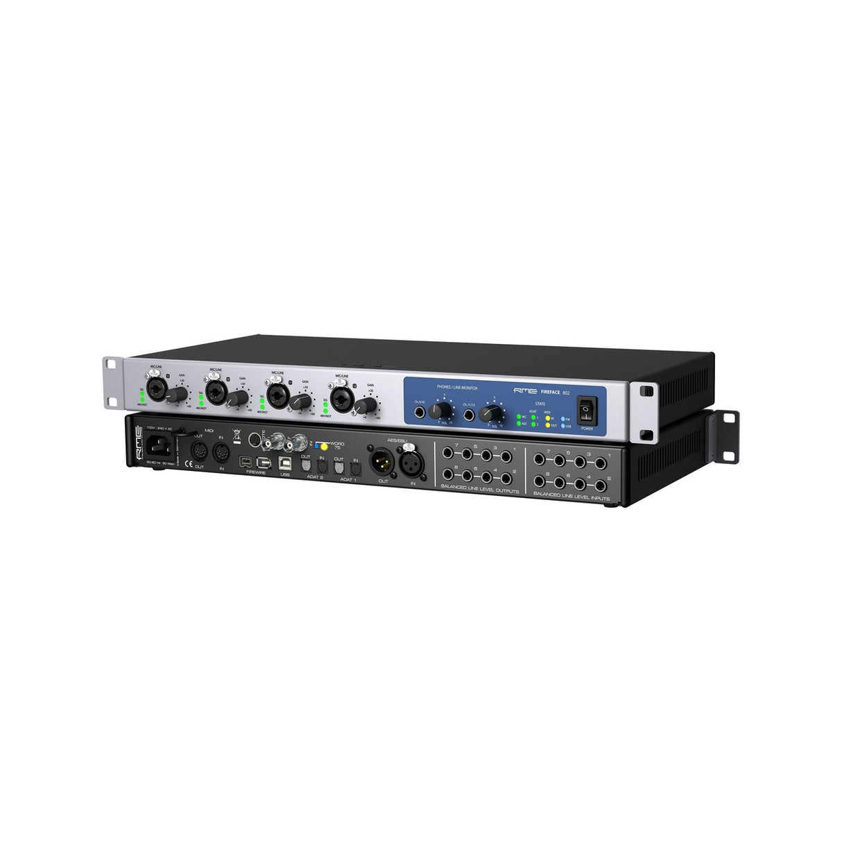 RME Fireface 802 | 60 Channel High End 192 kHz USB Firewire Audio Interface