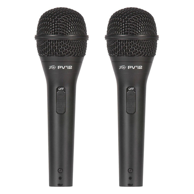 Peavey PV i2 Cardioid Unidirectional Dynamic Vocal Microphone 2 Pack
