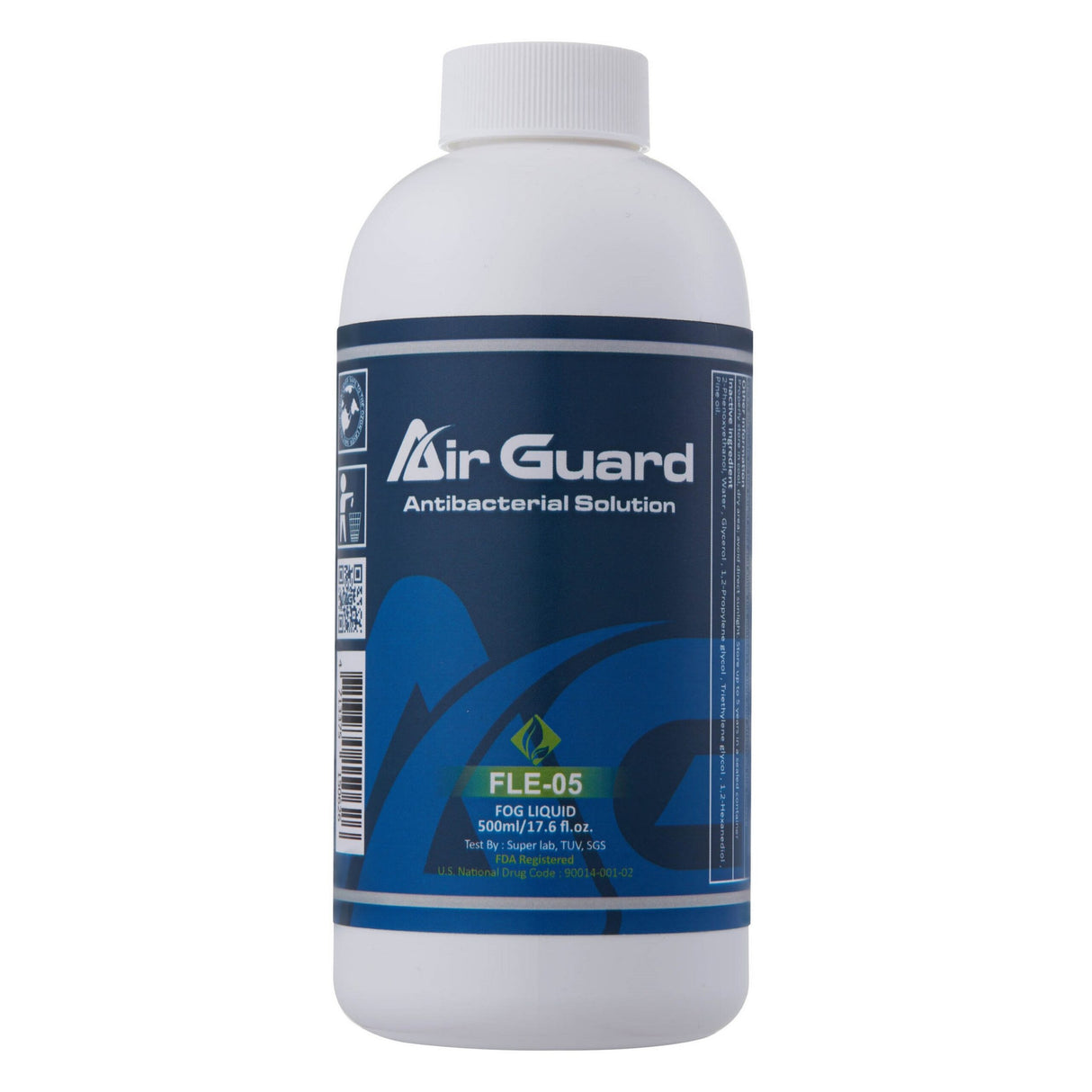 Air Guard FLE-05 0.5-Liter Bottle of Air Guard Anti-Bacterial Solution, FDA Registered