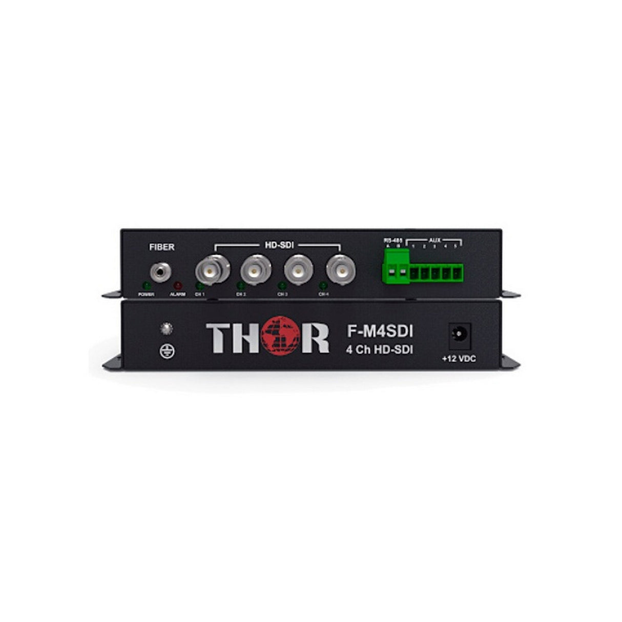 Thor Fiber F-M4SDI-Tx-Rx 4Ch HD-SDI Transmitter and Receiver Kit Over ST, Singlemode Fiber