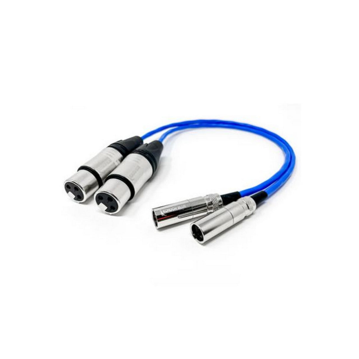 Kondor Blue FN-4SEN-MFKO 16 Inch Mini XLR Male to XLR Female Audio Cable, 2 Pack, Blue