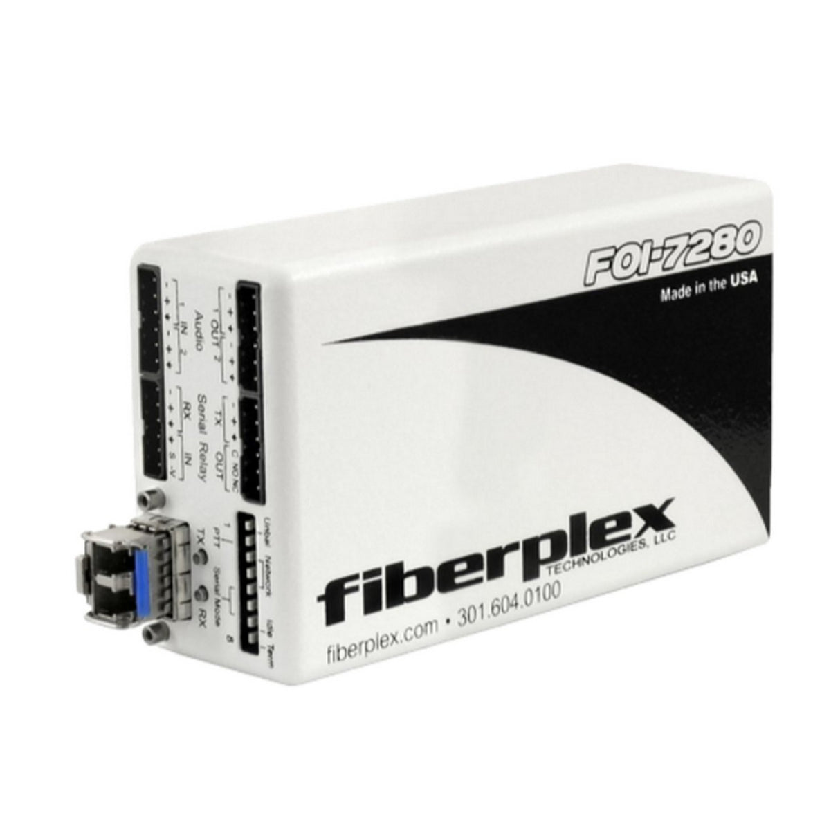 fiberplex FOI-7280-L5B | Line Level Stereo Audio Transceiver