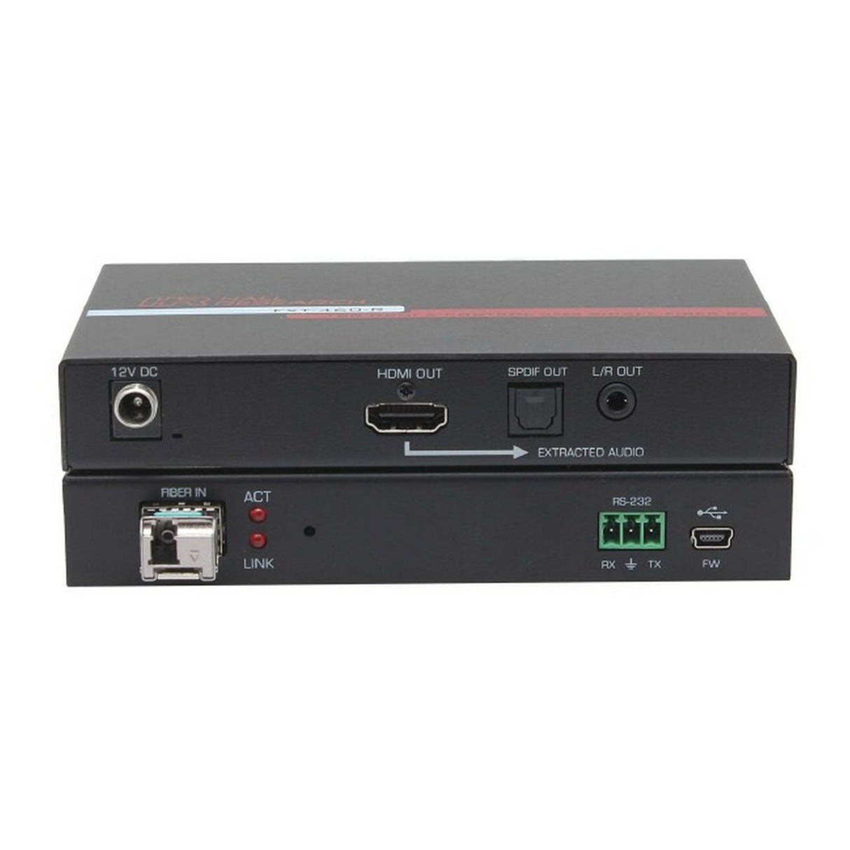 Hall Technologies FXT-460-R 4K HDMI 2.0 Fiber Optic Extender, Receiver