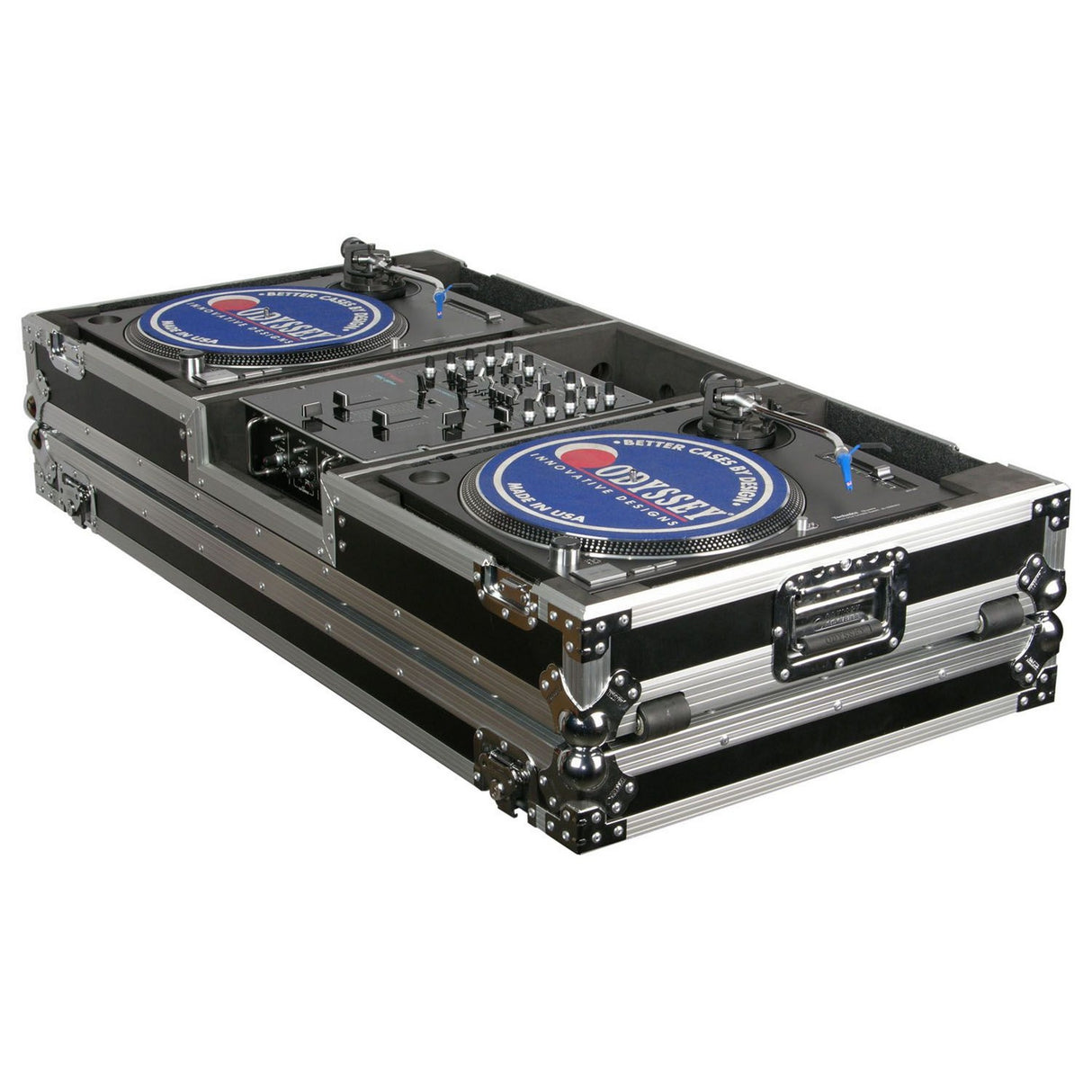 Odyssey FZBM10W DJ Turntable/Battle Mixer ATA Flight Case