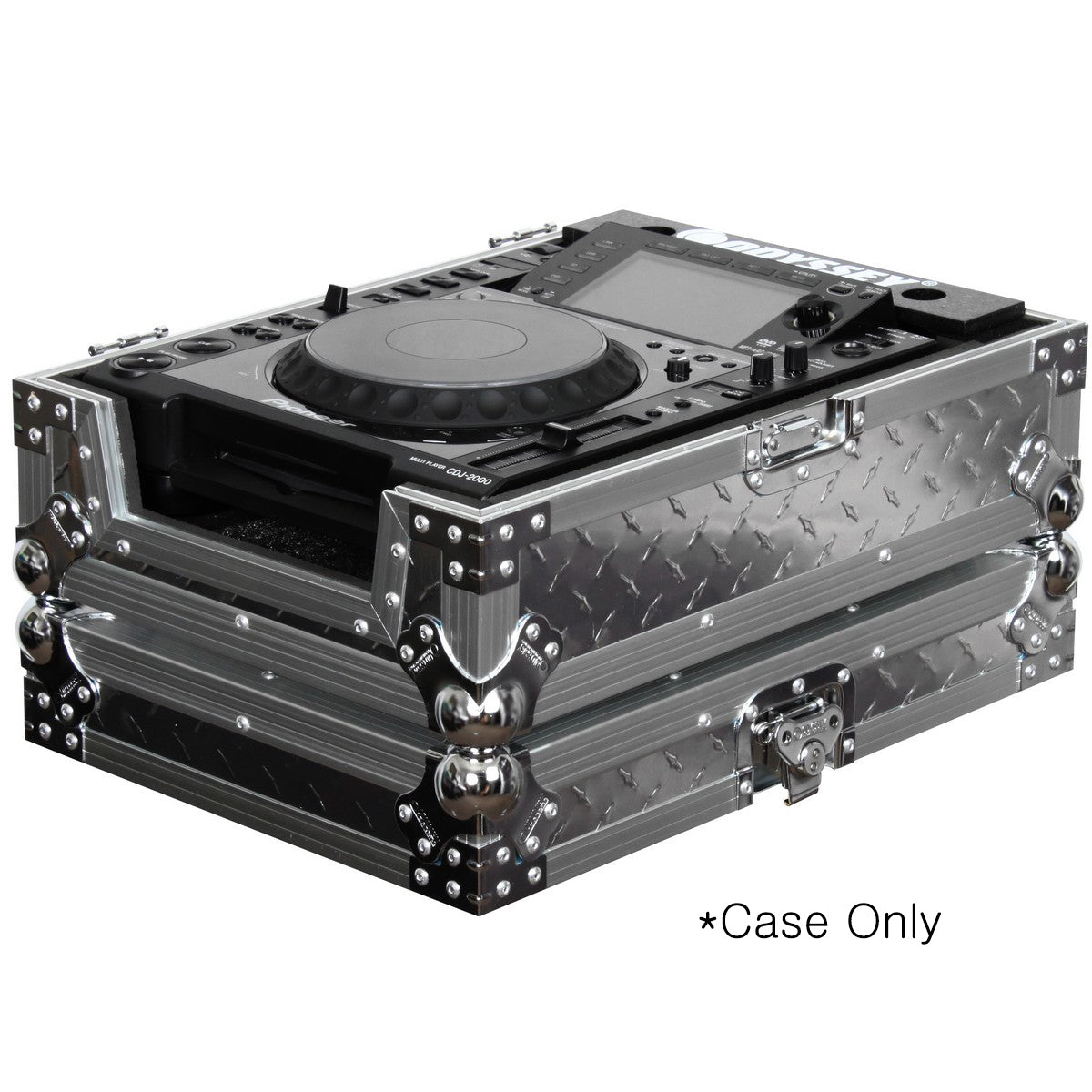 Odyssey Cases FZCDJDIA | Diamond Plated Large Format Media Player Case