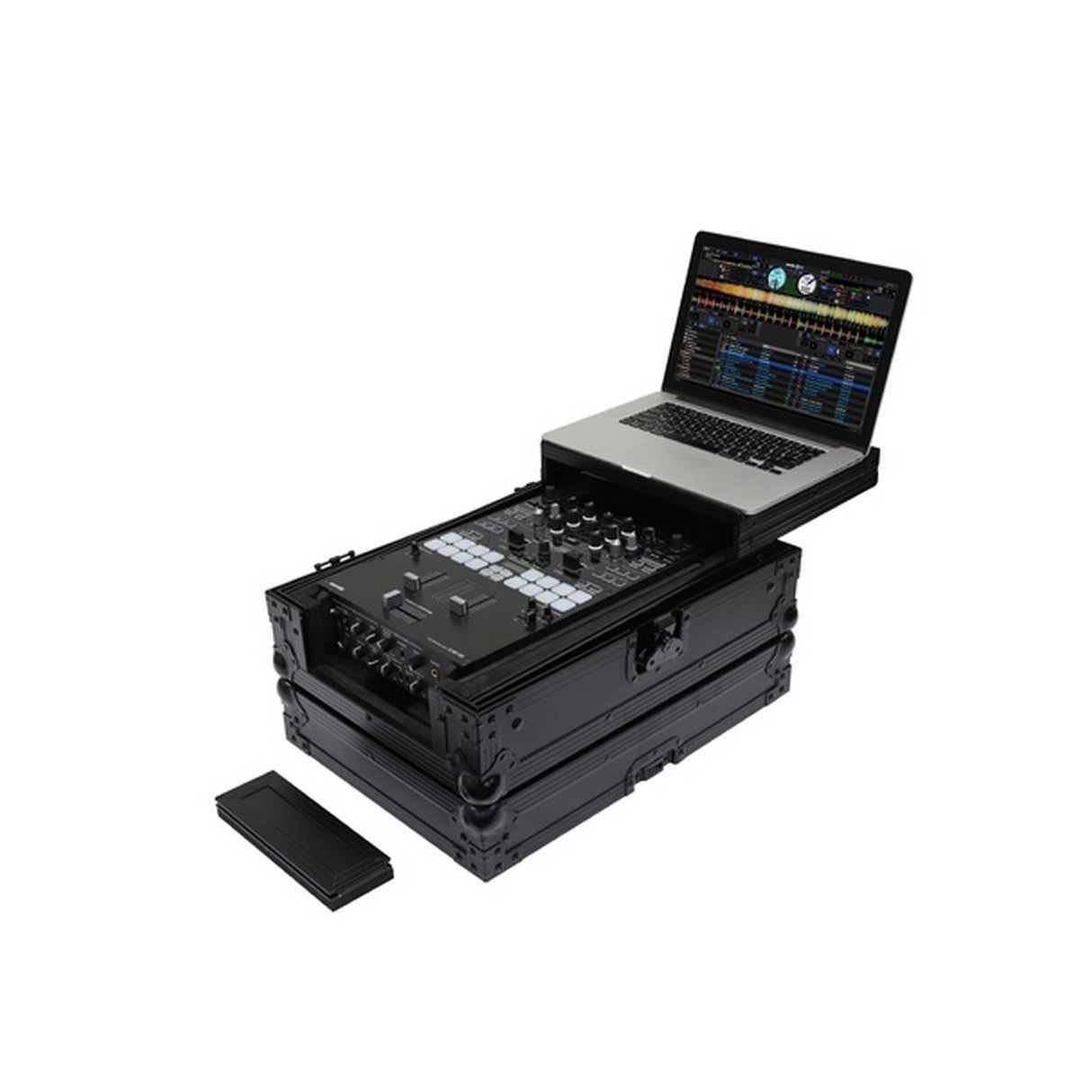 Odyssey Cases FZGS10MX1XDBL | Black Label Low Profile Glide Style Universal 10 Inch Format DJ Mixer Case