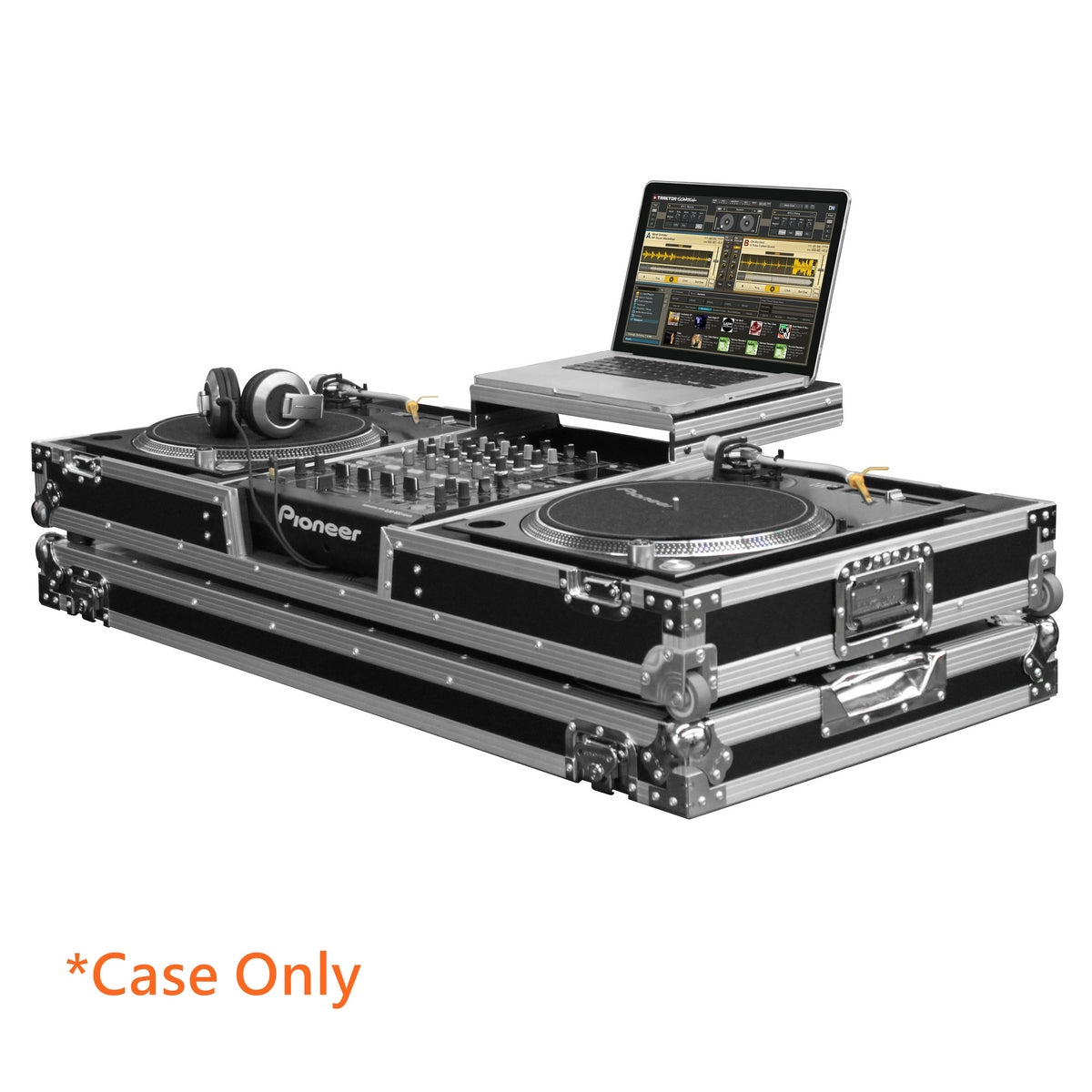 Odyssey Cases FZGSLBM12W | 12 Inch Mixer Low Profile Glide Style Coffin Battle Position