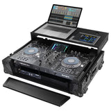 Odyssey FZGSPRIME2BL DJ Controller Case for Denon Prime 2 with 1U Rack, Black Label