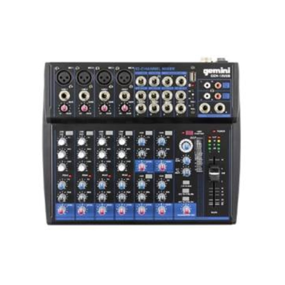 Gemini GEM-12USB 12-Channel USB Mixer for Podcasts