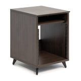 Gator GFW-ELITEDESKRK-BRN Elite Series Furniture Desk 10U Rack, Walnut Brown Finish