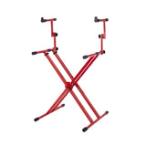 Gator GFW-KEY-5100XRED 2 Tier X Style Keyboard Stand Red