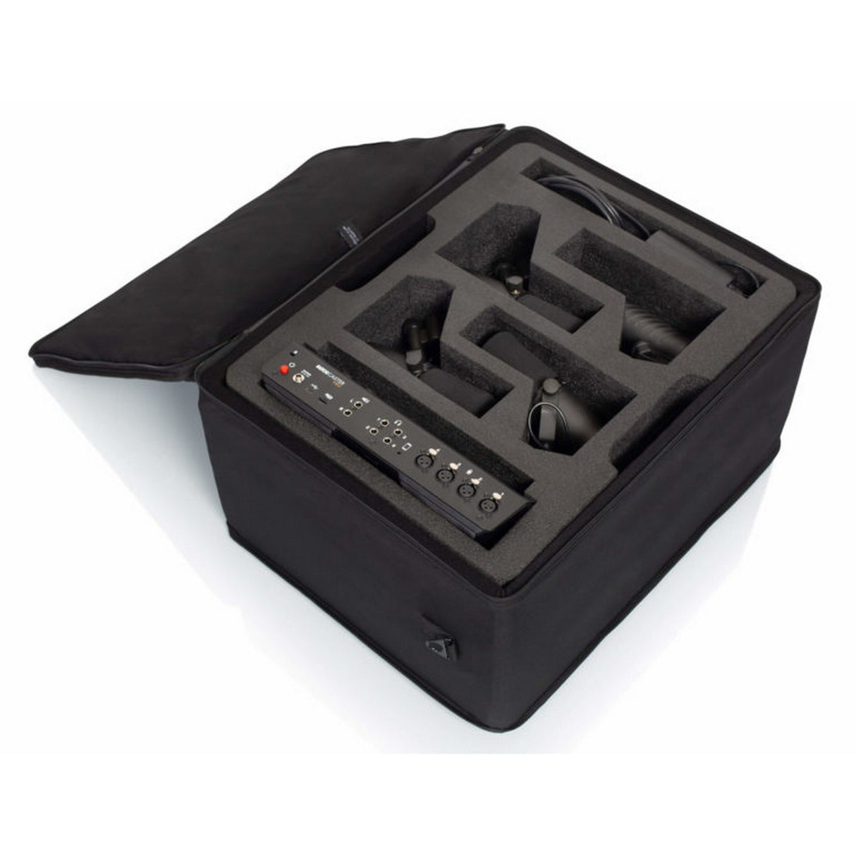 Gator GL-RODECASTER4 Custom Foam-Cut Lightweight Case for RODECaster Pro Podcast Mixer, 4 Headphones and 4 Microphones