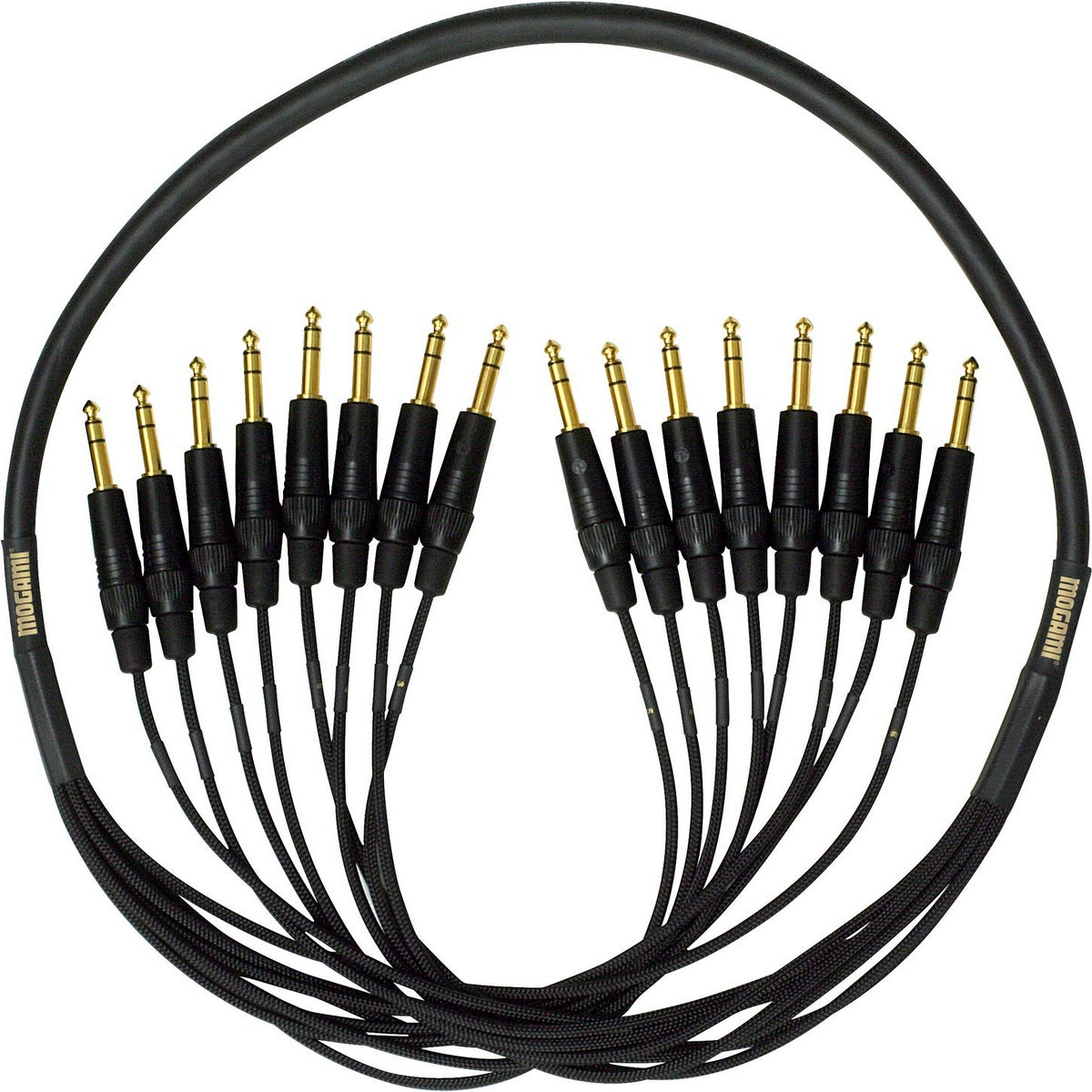 Mogami GOLD 8 TRSTRS-20 | 8-channel 1/4 TRS Connectors Studio Snake Cable 20 ft