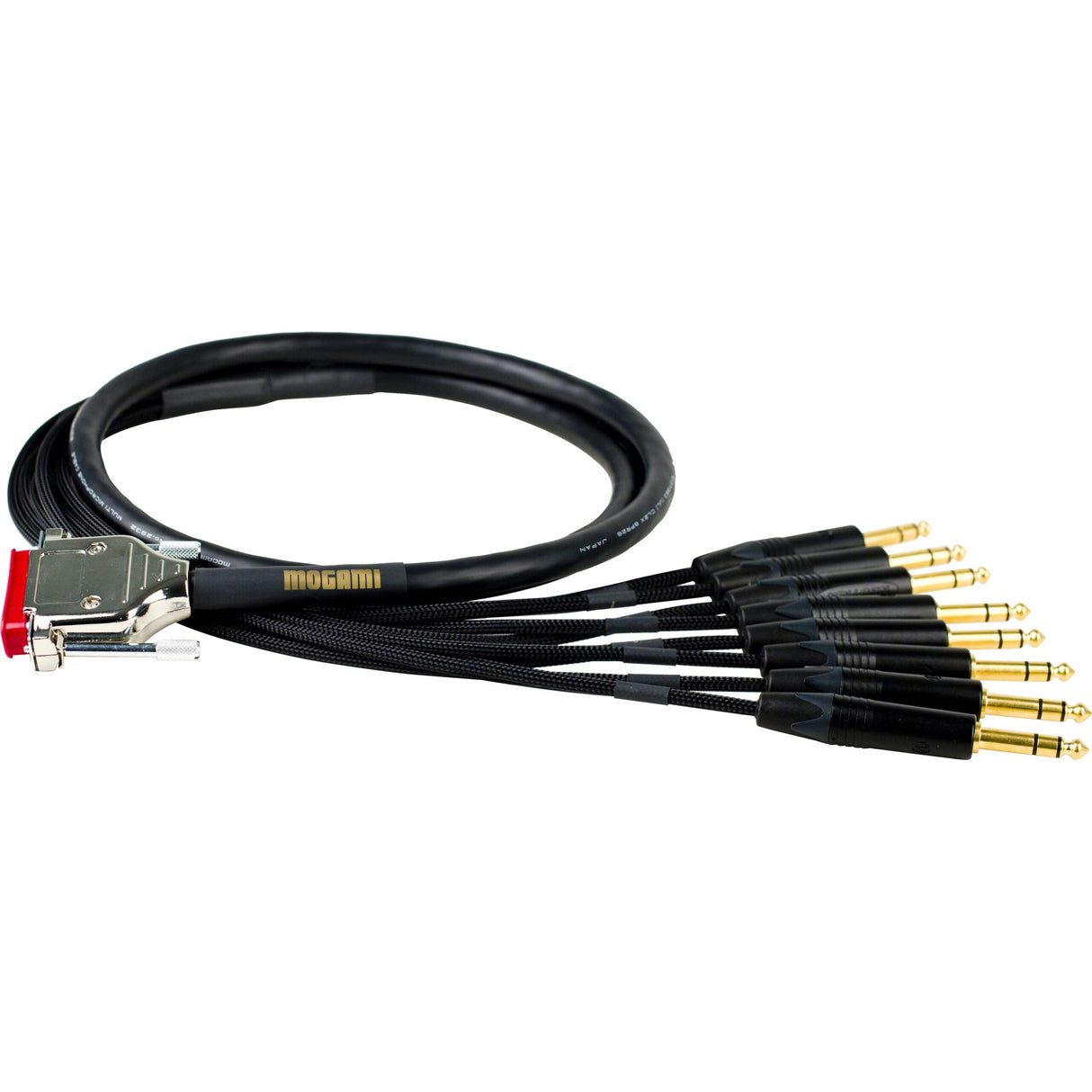Mogami GOLD DB25-TRS-03 8-Channel Gold DB25 to TRS Male Analog Interface Cable, 3-Feet