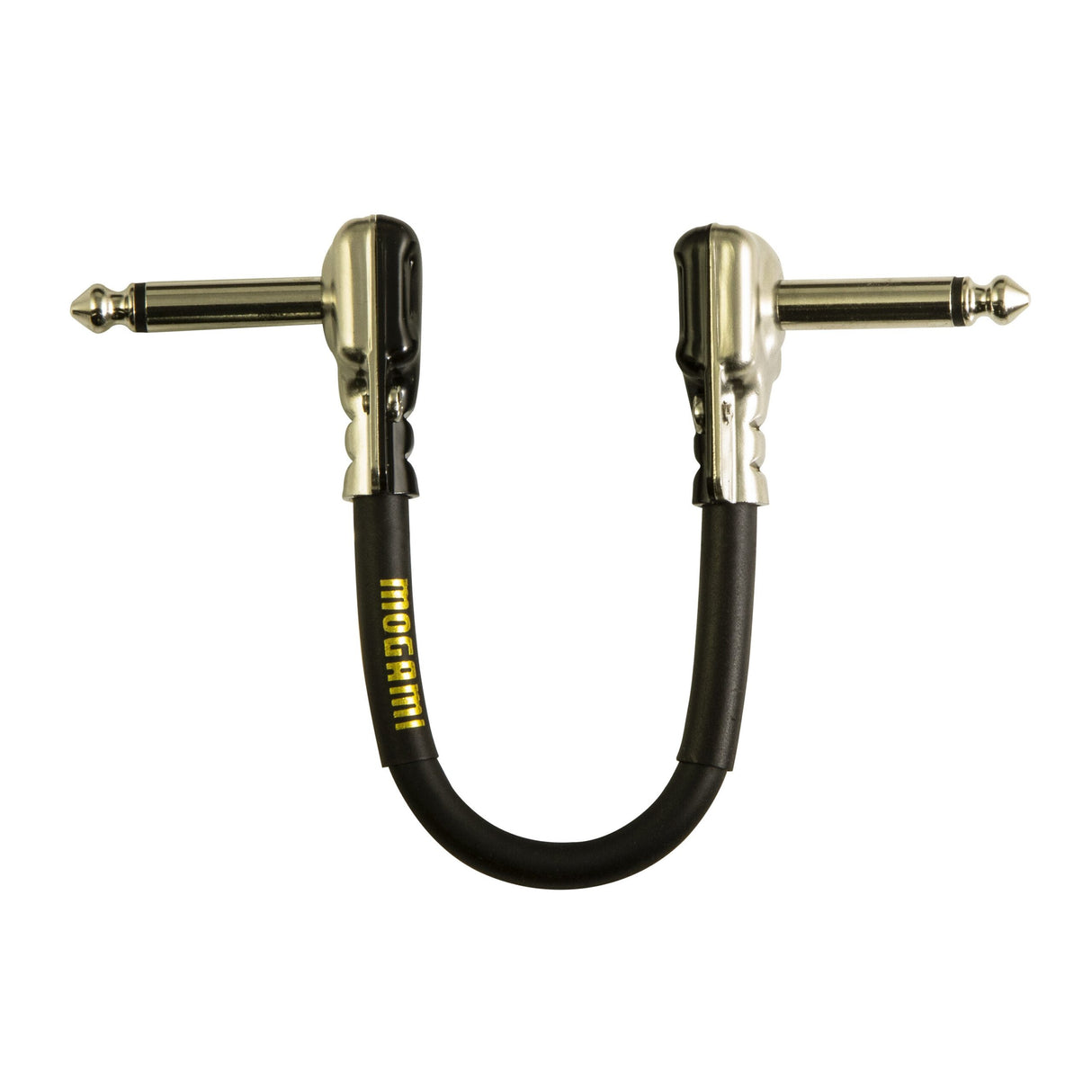 Mogami Gold Instrument PRR Pedal Cable Double R/A with Pancake Plugs, 6 Inches