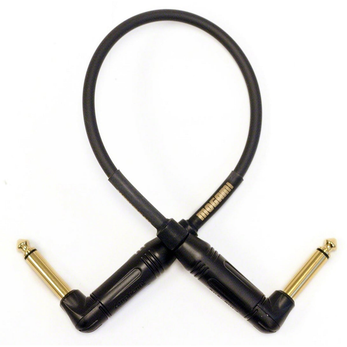 Mogami Gold Instrument-01-RR High Clarity Guitar and Instrument Cable Right Angle Plug 1ft