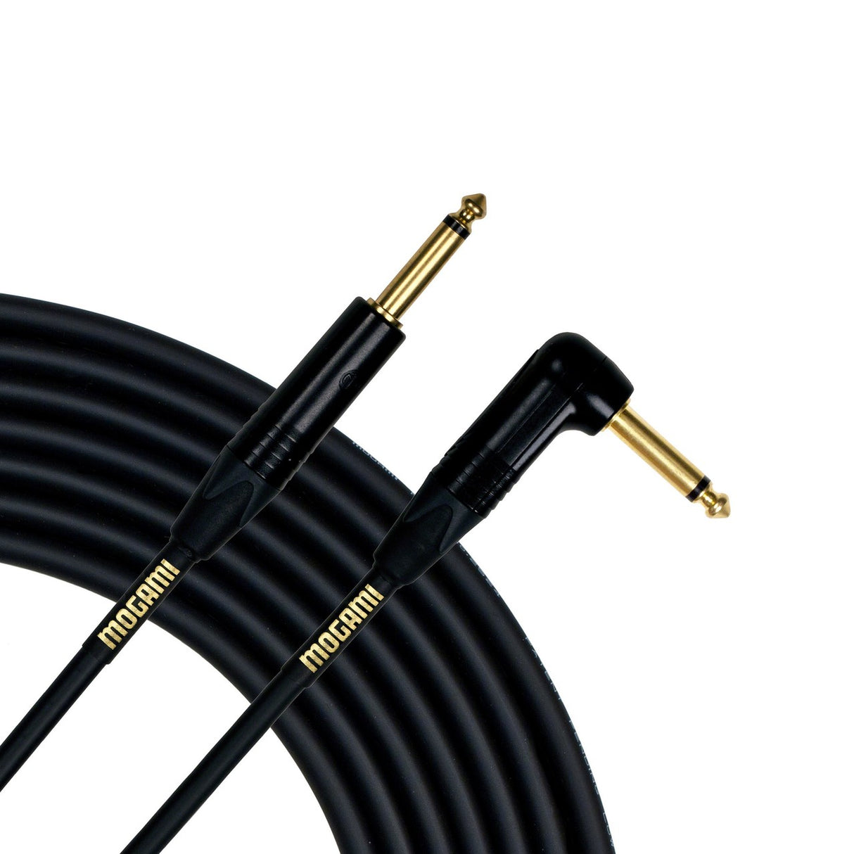 Mogami GOLD INSTRUMENT-02R Straight to Right Angle Instrument Cable, 2-Foot