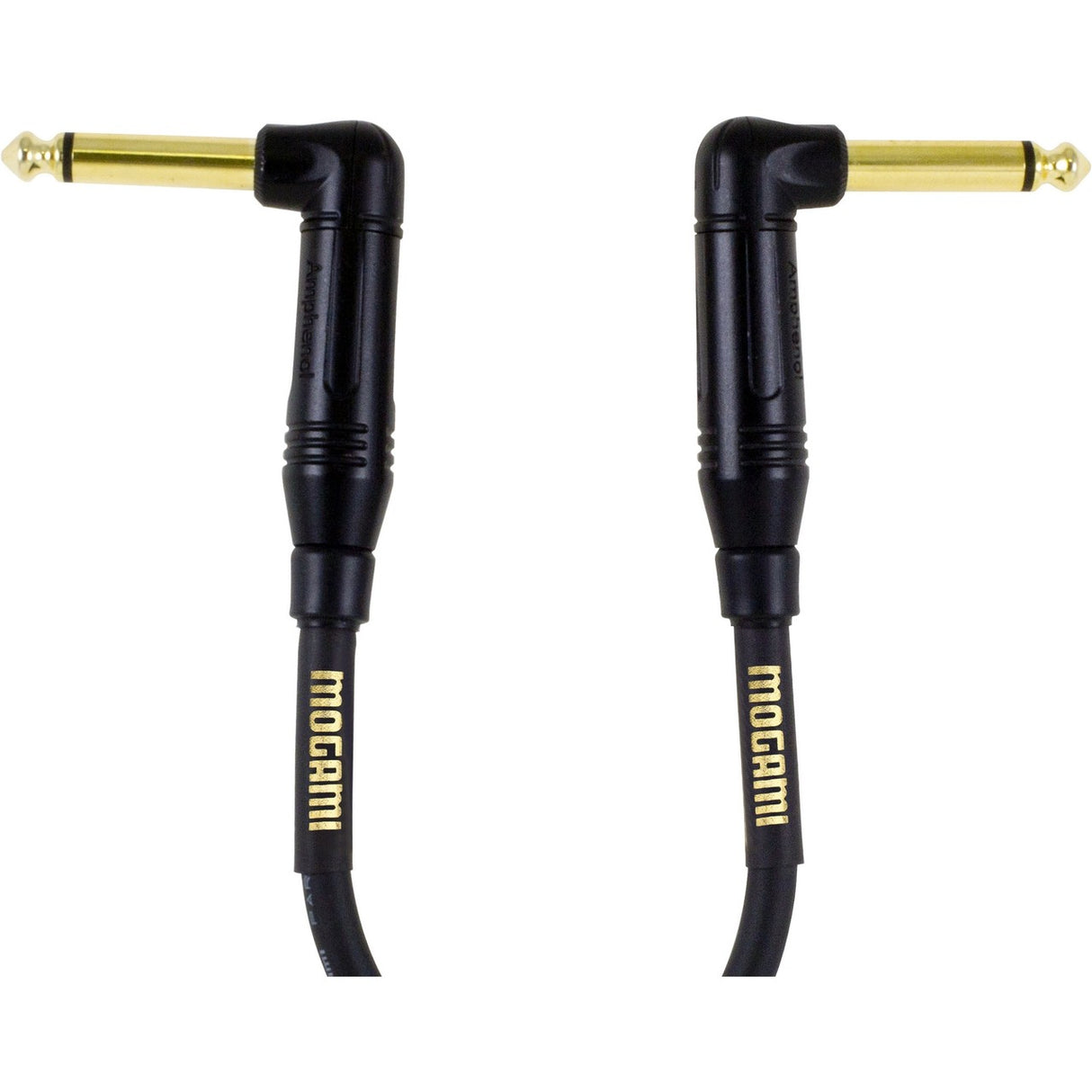 Mogami GOLD INSTRUMENT-0.5RR Right Angle to Right Angle Pedal and Accessory Cable, 6-Inch