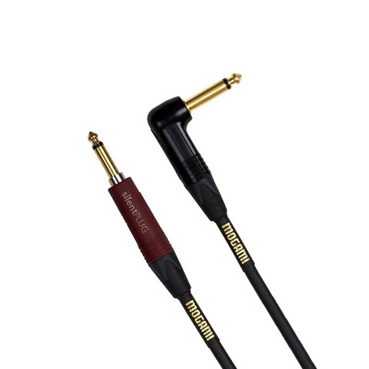 Mogami Gold Inst Silent S-10R | Instrument Cable with Neutrik Silent Straight Plug 10ft