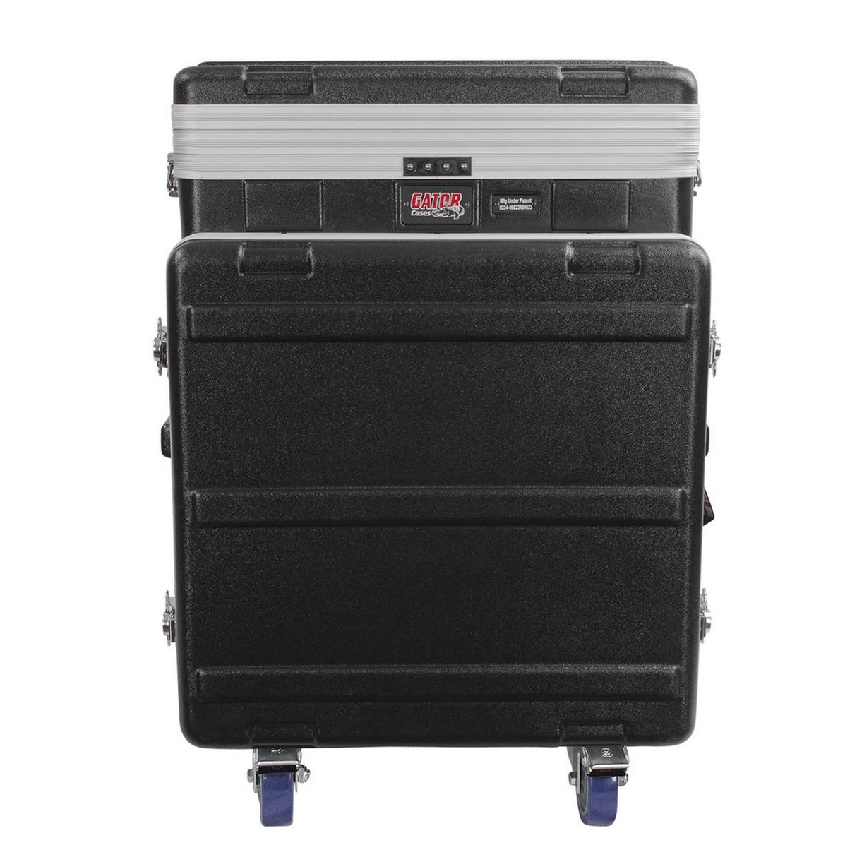 Gator Cases GRC-12X10 PU 12U Top And 10U Bottom With Casters ATA Molded PE Pop Up Console Rack