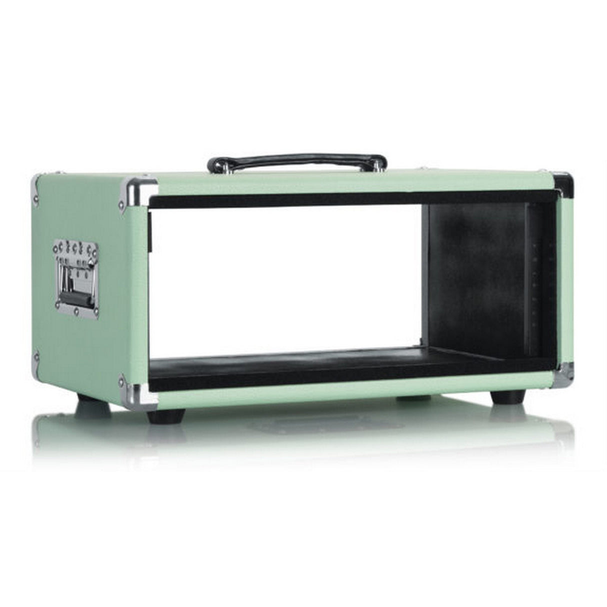 Gator Cases GR-RETRORACK-4SG Vintage Amp Vibe Rack Case 4U Seafoam Green