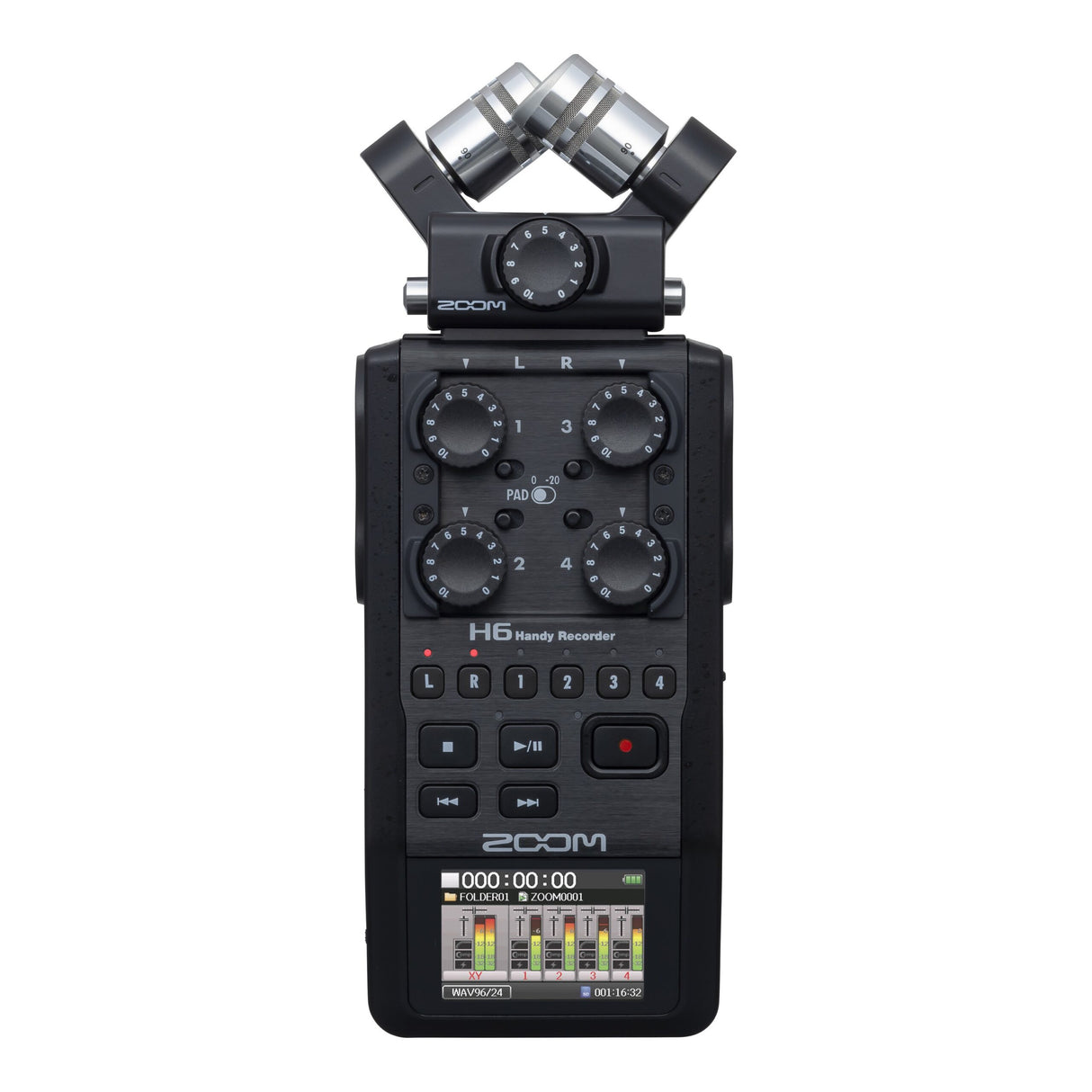 Zoom H6 All Black Portable Recorder