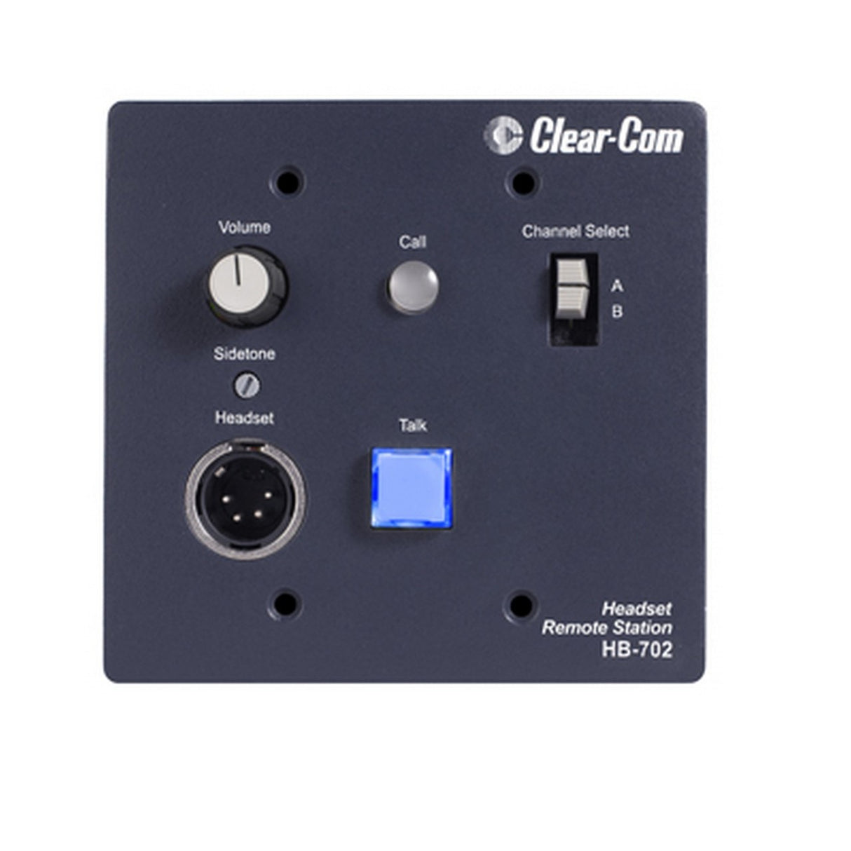 Clear-Com HB-702 | 2 Channel Wall Console Mounted Headset Station