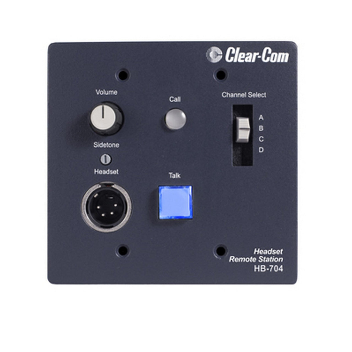 Clear-Com HB-704 | 4 Channel Wall Console Mounted Headset Station