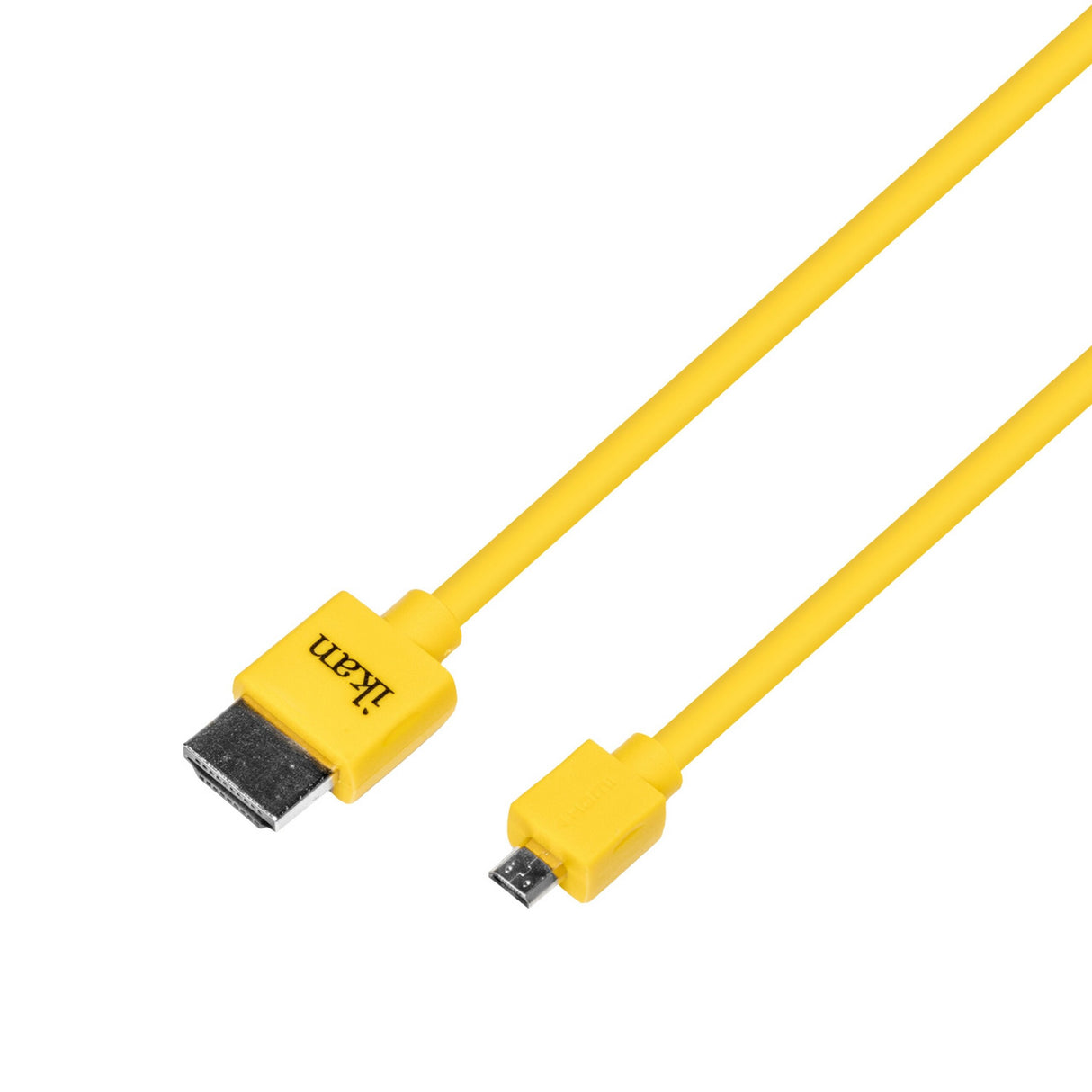 Ikan HDMI-AD1.4-18 Micro to Standard Slim HDMI Cable, 1.5 Foot