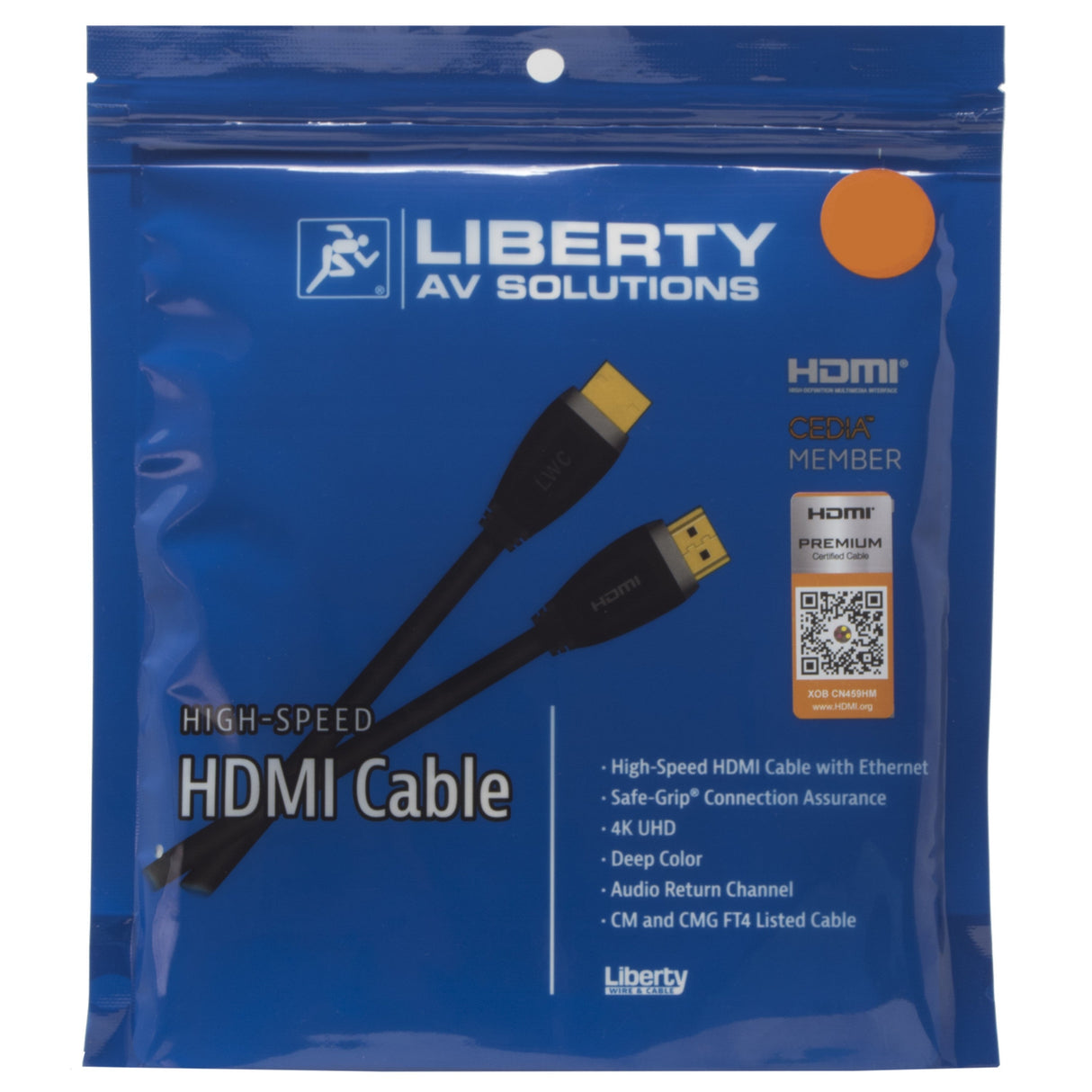 DigitaLinx HDPMM06F Premium High Speed HDMI Cables with Ethernet Certified 18G 6-Feet
