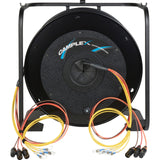 Camplex HF-ENG4ST-0500 4-Channel ST Singlemode Fiber and 3-Channel XLR Audio ENG Tactical Hybrid Reel 500 Foot