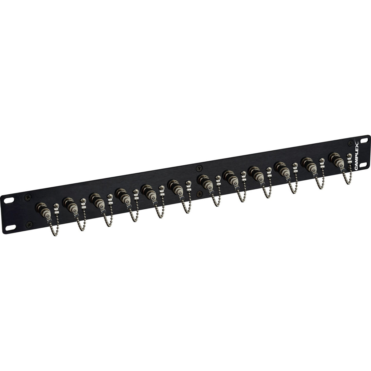 Camplex HF-OPRP-1 1RU 12-Port Simplex Singlemode/Multimode ST Fiber Feedthru Panel