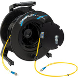 Camplex 2-Channel ST Single Mode Fiber Optic Tactical Snake Reel 500 Foot