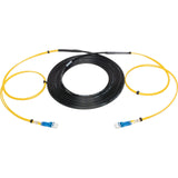 Camplex 2-Channel LC-Single Mode Tactical Fiber Optical Snake 250 Foot