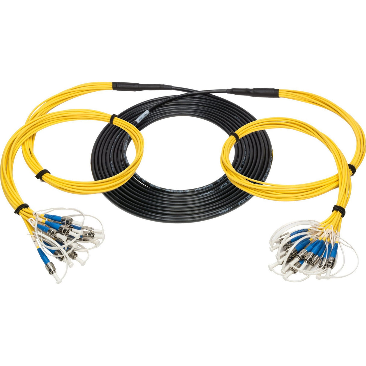 Camplex 12-Channel ST-Single Mode Tactical Fiber Optical Snake, 500 Foot