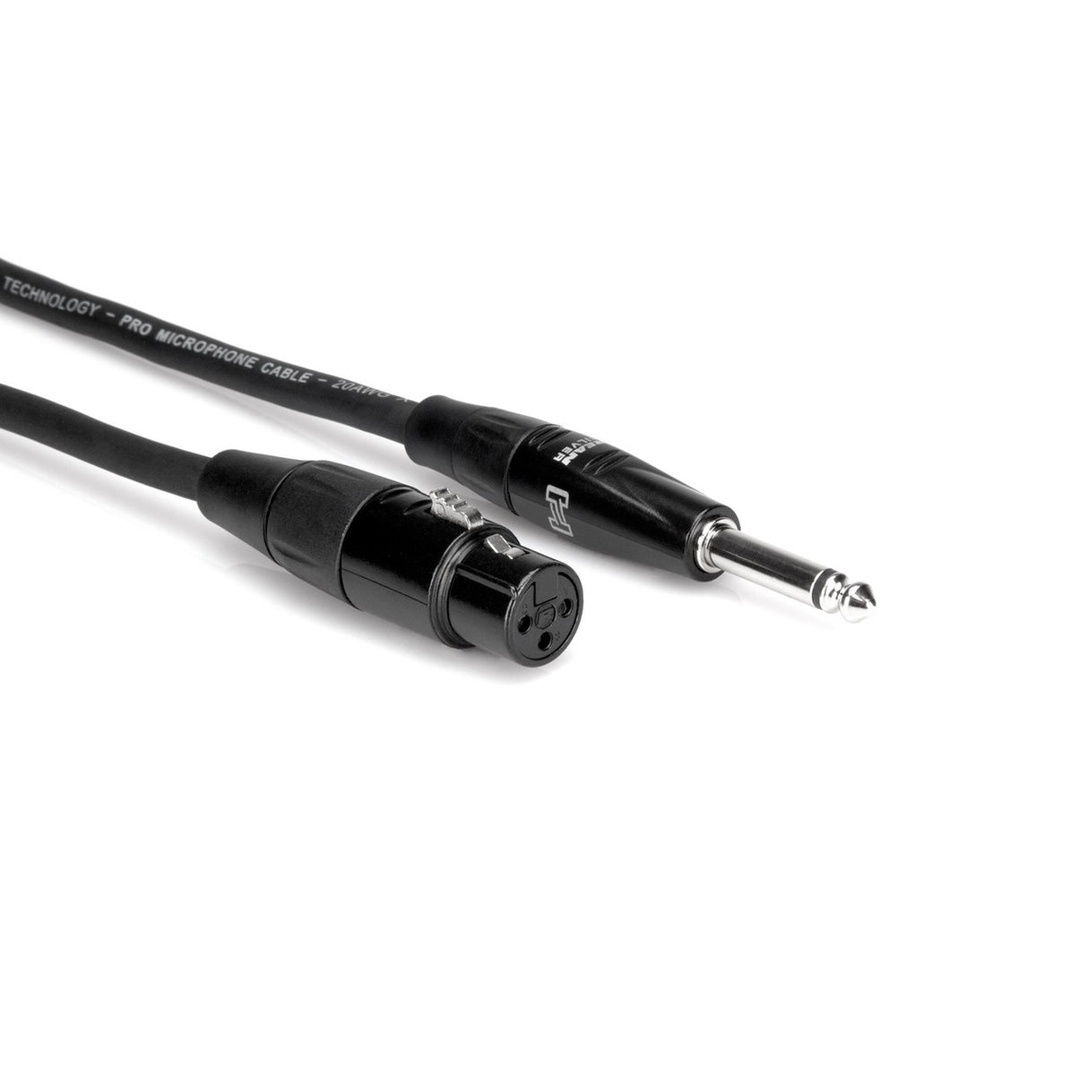 Hosa HMIC-005HZ REAN XLR3F to 1/4-Inch TS Microphone Cable, 5-Foot