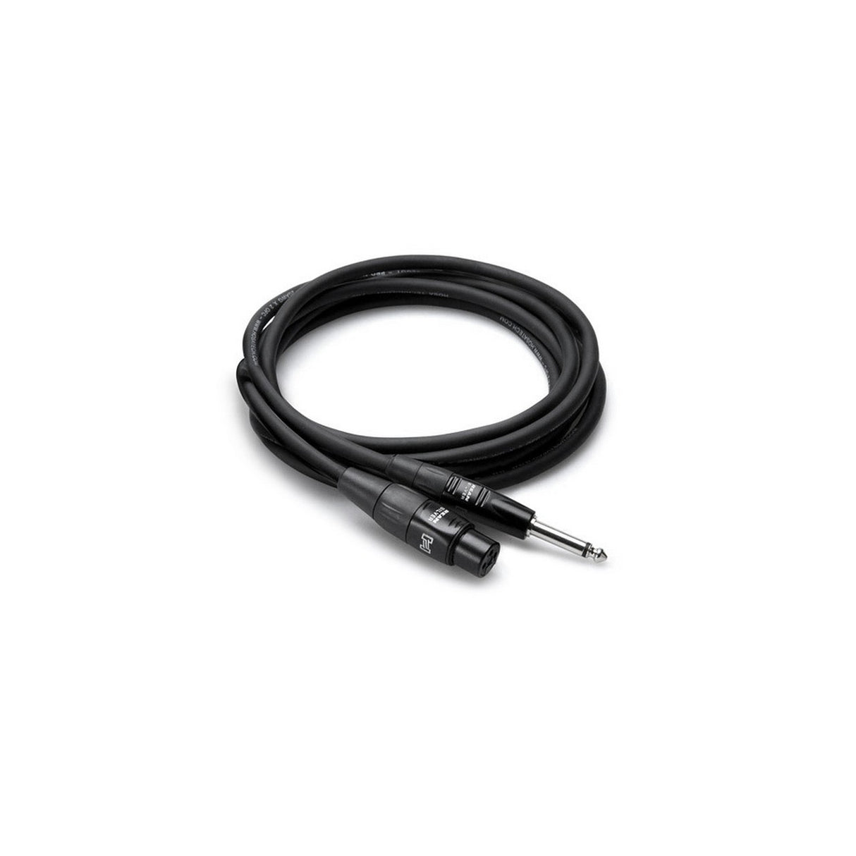 Hosa HMIC-025HZ 25ft REAN XLR3 Female to 1/4 Inch TS Microphone Cable