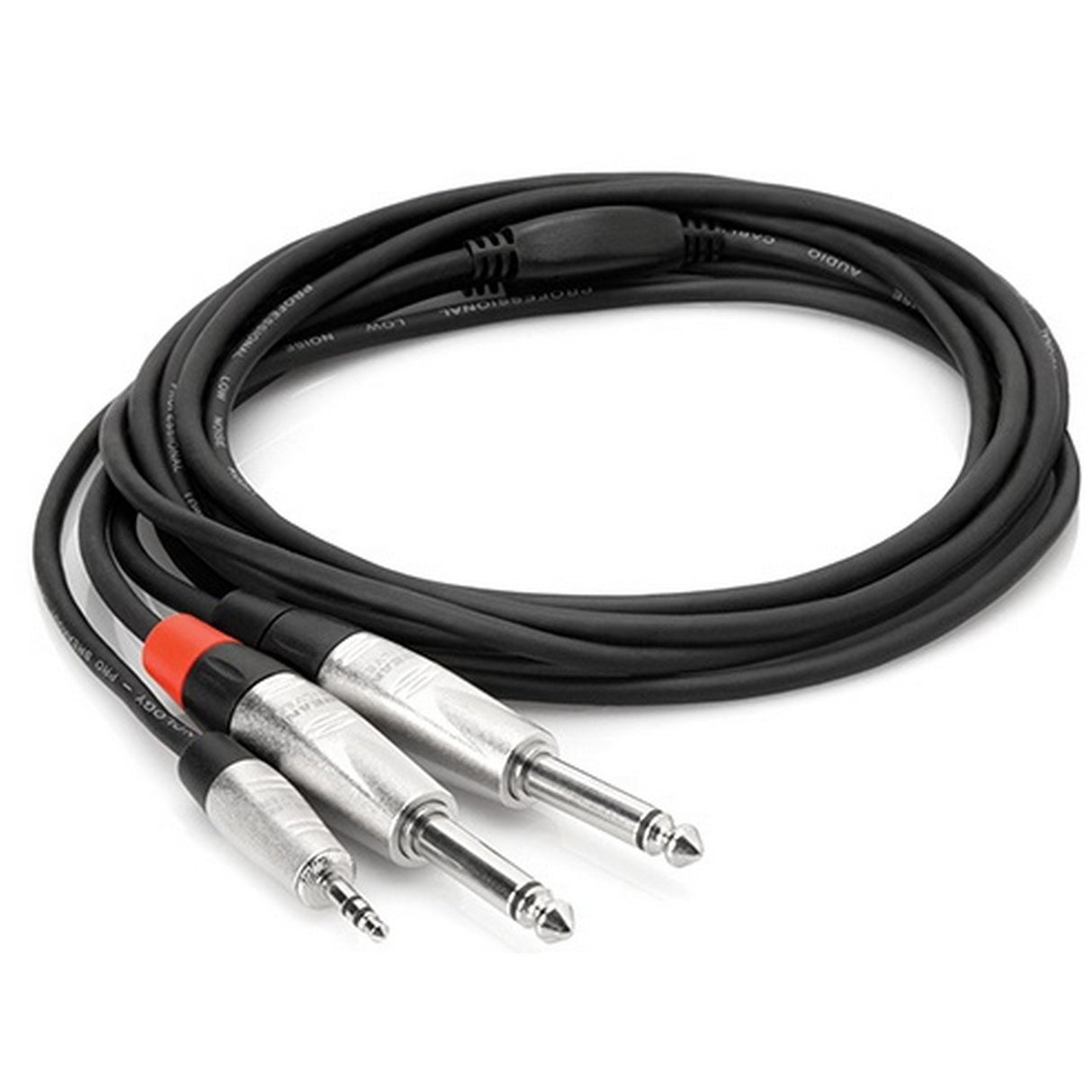Hosa HMP-006Y | 6 Foot REAN 3.5mm to Dual 1/4 Inch TS Breakout Stereo Cable
