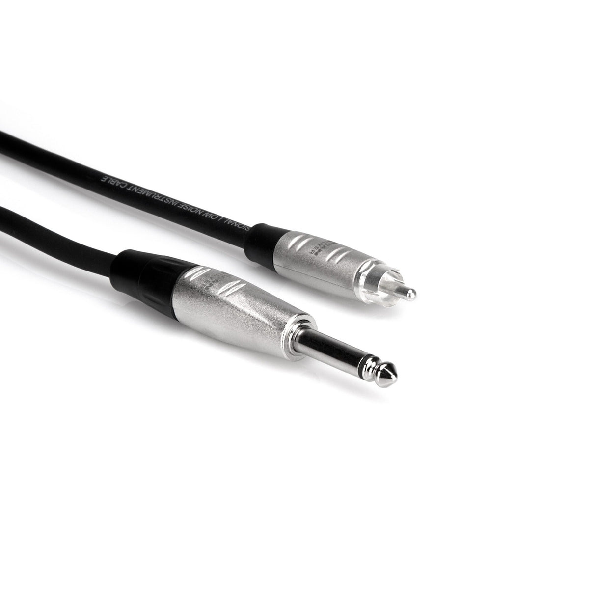 Hosa HPR-001.5 Pro Unbalanced Interconnect 1/4-Inch TS to RCA Cable, 1.5ft