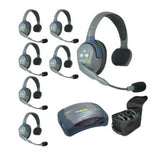 Eartec HUB7S 7-Person Full Duplex Wireless Intercom with 7 UltraLITE Single Ear Headsets