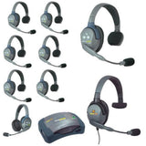 Eartec HUB971MXS UltraLITE and HUB 9 Person Headset System with 7 ULSR 1 ULDR 1 Max 4G Single